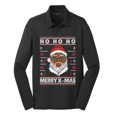 Ho Ho Ho The Cool Santa Claus Is Coming To The Party Meaningful Gift Silk Touch Performance Long Sleeve Polo