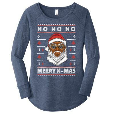 Ho Ho Ho The Cool Santa Claus Is Coming To The Party Meaningful Gift Women's Perfect Tri Tunic Long Sleeve Shirt