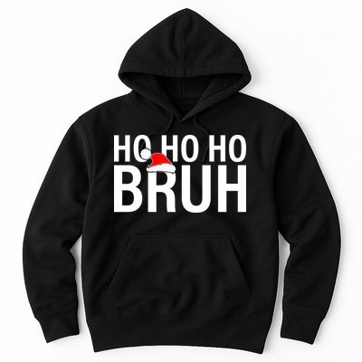 Ho Ho Ho Bruh Santa Hat Funny Christmas Hoodie