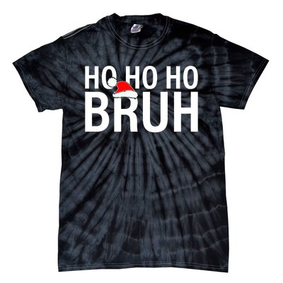 Ho Ho Ho Bruh Santa Hat Funny Christmas Tie-Dye T-Shirt