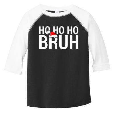 Ho Ho Ho Bruh Santa Hat Funny Christmas Toddler Fine Jersey T-Shirt