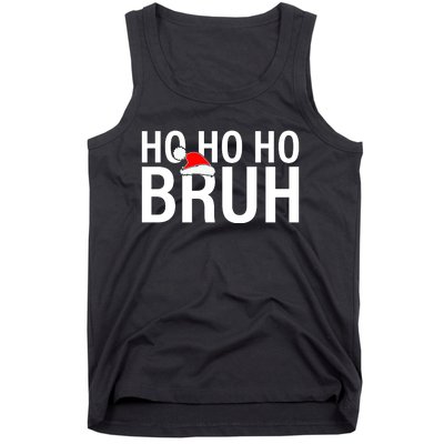 Ho Ho Ho Bruh Santa Hat Funny Christmas Tank Top