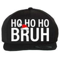 Ho Ho Ho Bruh Santa Hat Funny Christmas Wool Snapback Cap