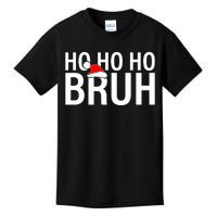 Ho Ho Ho Bruh Santa Hat Funny Christmas Kids T-Shirt