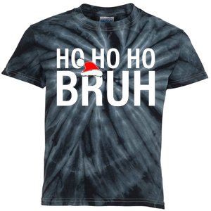 Ho Ho Ho Bruh Santa Hat Funny Christmas Kids Tie-Dye T-Shirt