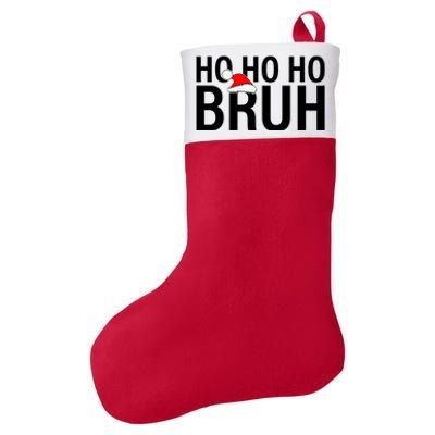 Ho Ho Ho Bruh Santa Hat Funny Christmas Felt Holiday Christmas Stocking