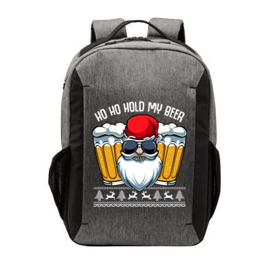 Ho Ho Hold My Beer Santa Claus Christmas Ing Party Gift Vector Backpack