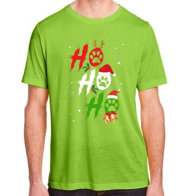 Ho Ho Ho Paw Christmas Funny Dog Lover Gifts For Xmas Adult ChromaSoft Performance T-Shirt