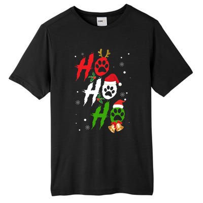 Ho Ho Ho Paw Christmas Funny Dog Lover Gifts For Xmas Tall Fusion ChromaSoft Performance T-Shirt