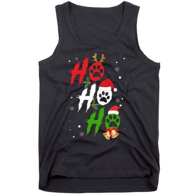 Ho Ho Ho Paw Christmas Funny Dog Lover Gifts For Xmas Tank Top