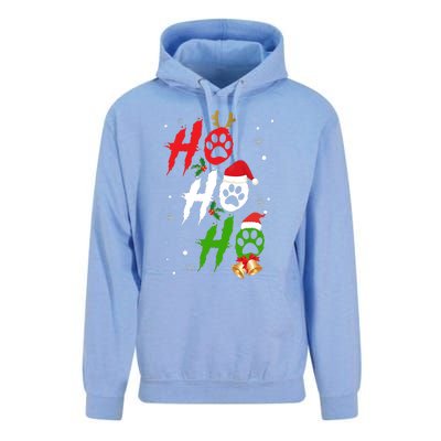 Ho Ho Ho Paw Christmas Funny Dog Lover Gifts For Xmas Unisex Surf Hoodie