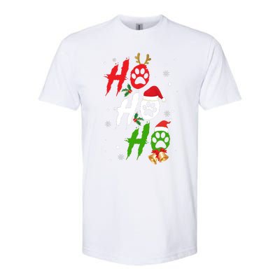 Ho Ho Ho Paw Christmas Funny Dog Lover Gifts For Xmas Softstyle CVC T-Shirt