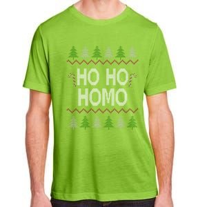 Ho Ho Ho Homo Homosexual Lgbt Ugly Christmas Gift Adult ChromaSoft Performance T-Shirt