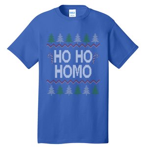 Ho Ho Ho Homo Homosexual Lgbt Ugly Christmas Gift Tall T-Shirt