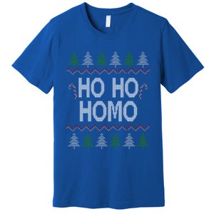 Ho Ho Ho Homo Homosexual Lgbt Ugly Christmas Gift Premium T-Shirt