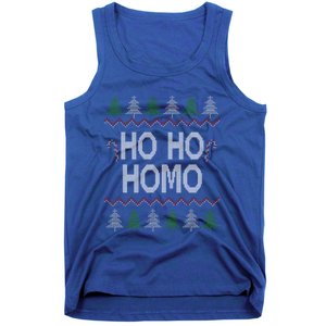 Ho Ho Ho Homo Homosexual Lgbt Ugly Christmas Gift Tank Top