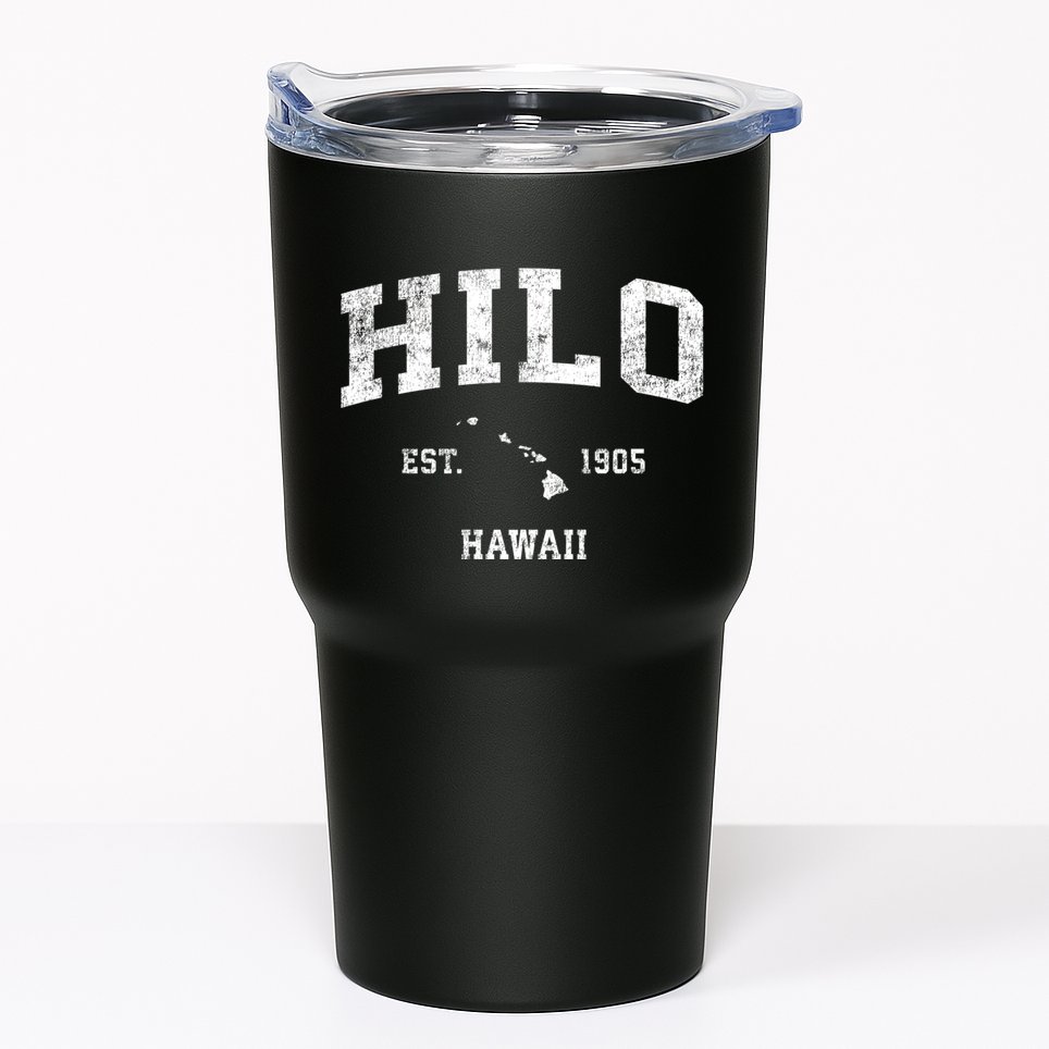 Hilo Hawaii Hi Vintage Sports Tumbler