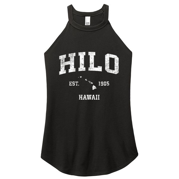Hilo Hawaii Hi Vintage Sports Women's Perfect Tri Rocker Tank