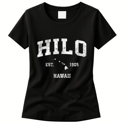 Hilo Hawaii Hi Vintage Sports Womens T-Shirt