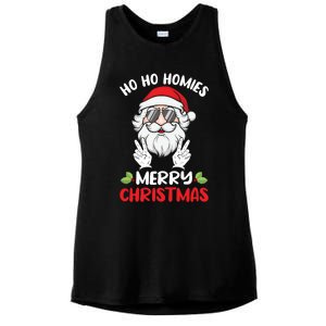 Ho Ho Homies Merry Christmas Cool Santa Claus Christmas Love Gift Ladies PosiCharge Tri-Blend Wicking Tank