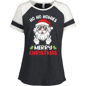 Ho Ho Homies Merry Christmas Cool Santa Claus Christmas Love Gift Enza Ladies Jersey Colorblock Tee