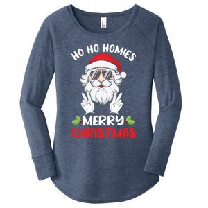 Ho Ho Homies Merry Christmas Cool Santa Claus Christmas Love Gift Women's Perfect Tri Tunic Long Sleeve Shirt