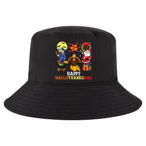 Happy Hallothanksmas Halloween Thanksgiving Christmas Cool Comfort Performance Bucket Hat