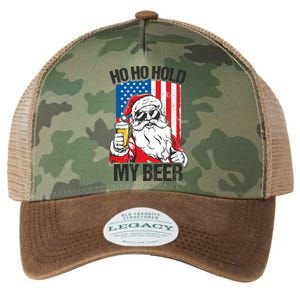 Ho Ho Hold My Beer Santa Beer Christmas In July Gift Legacy Tie Dye Trucker Hat