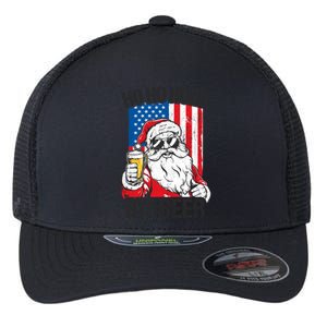 Ho Ho Hold My Beer Santa Beer Christmas In July Gift Flexfit Unipanel Trucker Cap