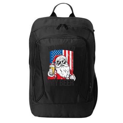 Ho Ho Hold My Beer Santa Beer Christmas In July Gift City Backpack