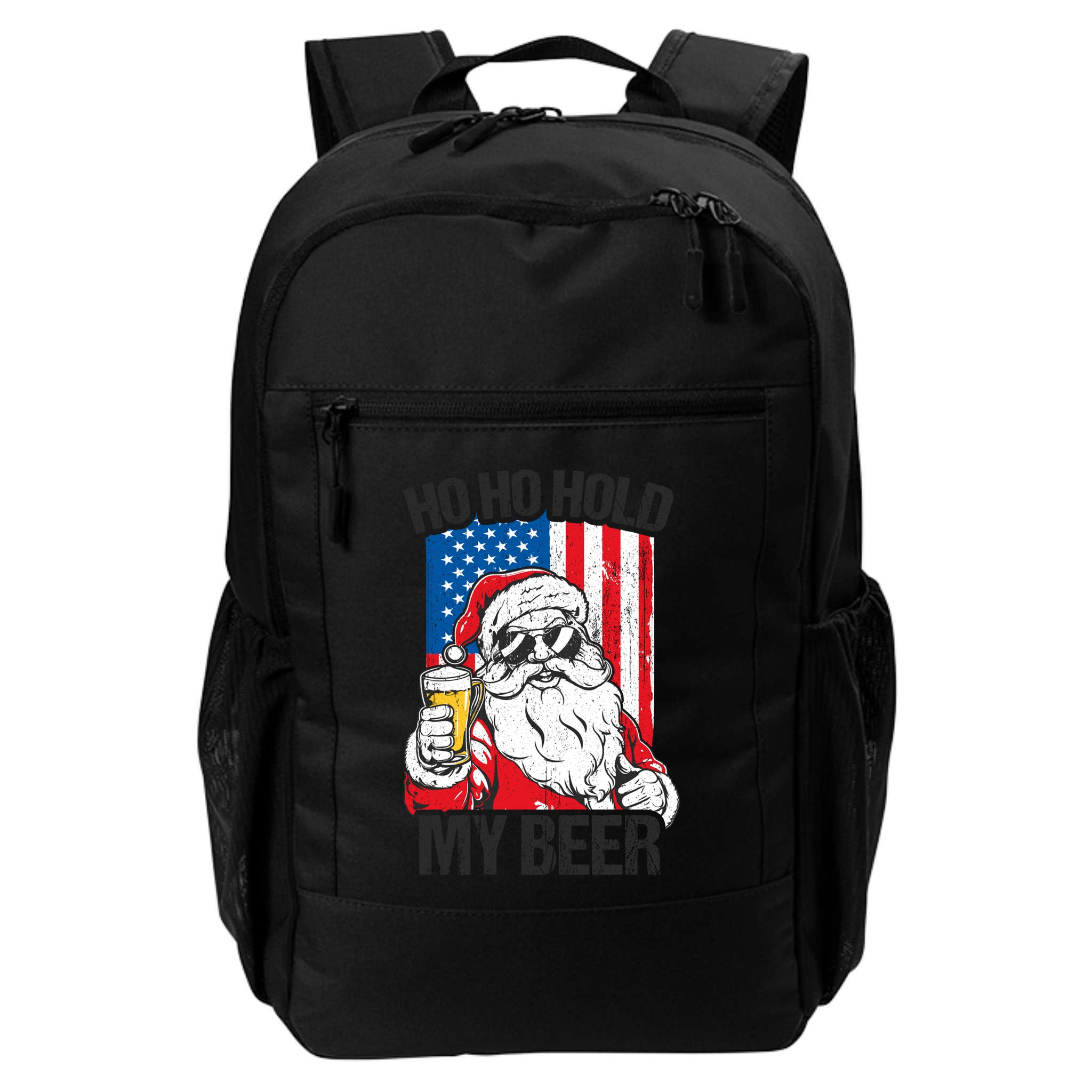 Ho Ho Hold My Beer Santa Beer Christmas In July Gift Backpack