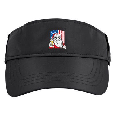 Ho Ho Hold My Beer Santa Beer Christmas In July Gift Adult Drive Performance Visor