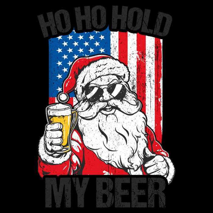 Ho Ho Hold My Beer Santa Beer Christmas In July Gift Bucket Hat