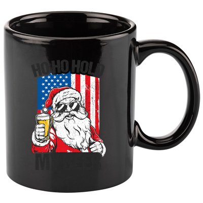 Ho Ho Hold My Beer Santa Beer Christmas In July Gift 11oz C Handle Ceramic Mug