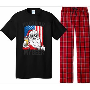 Ho Ho Hold My Beer Santa Beer Christmas In July Gift Pajama Set