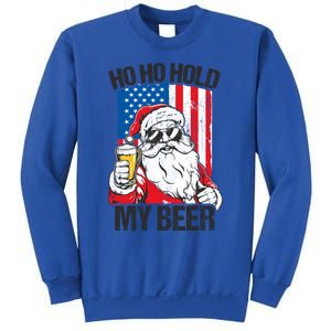 Ho Ho Hold My Beer Santa Beer Christmas In July Gift Sweatshirt