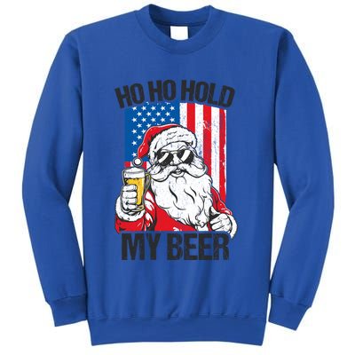 Ho Ho Hold My Beer Santa Beer Christmas In July Gift Sweatshirt