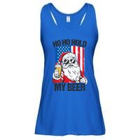 Ho Ho Hold My Beer Santa Beer Christmas In July Gift Ladies Essential Flowy Tank