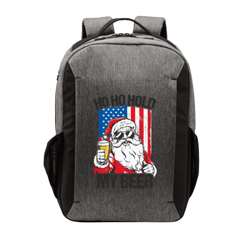 Ho Ho Hold My Beer Santa Beer Christmas In July Gift Vector Backpack
