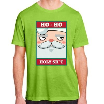 Ho Ho Holy Shit Funny Christmas Santa Claus Vintage Xmas Gift Adult ChromaSoft Performance T-Shirt