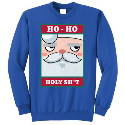 Ho Ho Holy Shit Funny Christmas Santa Claus Vintage Xmas Gift Sweatshirt