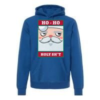 Ho Ho Holy Shit Funny Christmas Santa Claus Vintage Xmas Gift Premium Hoodie