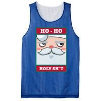 Ho Ho Holy Shit Funny Christmas Santa Claus Vintage Xmas Gift Mesh Reversible Basketball Jersey Tank