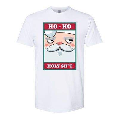 Ho Ho Holy Shit Funny Christmas Santa Claus Vintage Xmas Gift Softstyle CVC T-Shirt