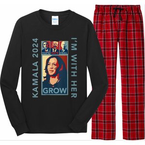 Hope Hate Heal Grow Kamala Harris 2024 Im With Her Long Sleeve Pajama Set