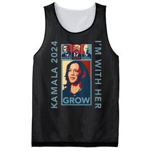 Hope Hate Heal Grow Kamala Harris 2024 Im With Her Mesh Reversible Basketball Jersey Tank