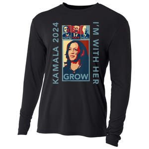 Hope Hate Heal Grow Kamala Harris 2024 Im With Her Cooling Performance Long Sleeve Crew