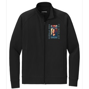 Hope Hate Heal Grow Kamala Harris 2024 Im With Her Stretch Full-Zip Cadet Jacket