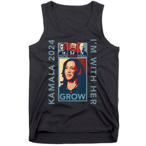 Hope Hate Heal Grow Kamala Harris 2024 Im With Her Tank Top