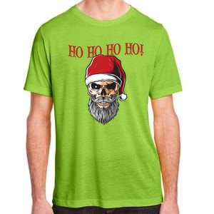 Ho Ho Ho Skeleton Bearded Skull Santa Adult ChromaSoft Performance T-Shirt